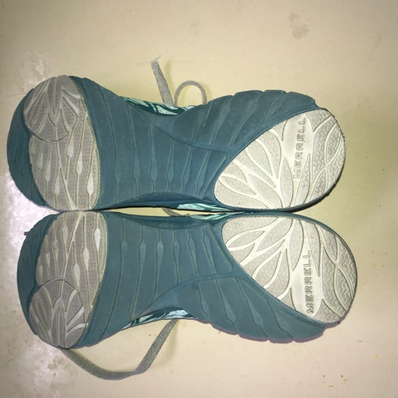 Merrell Bare Access trail running teal performance sneakers - Picture 9 of 15